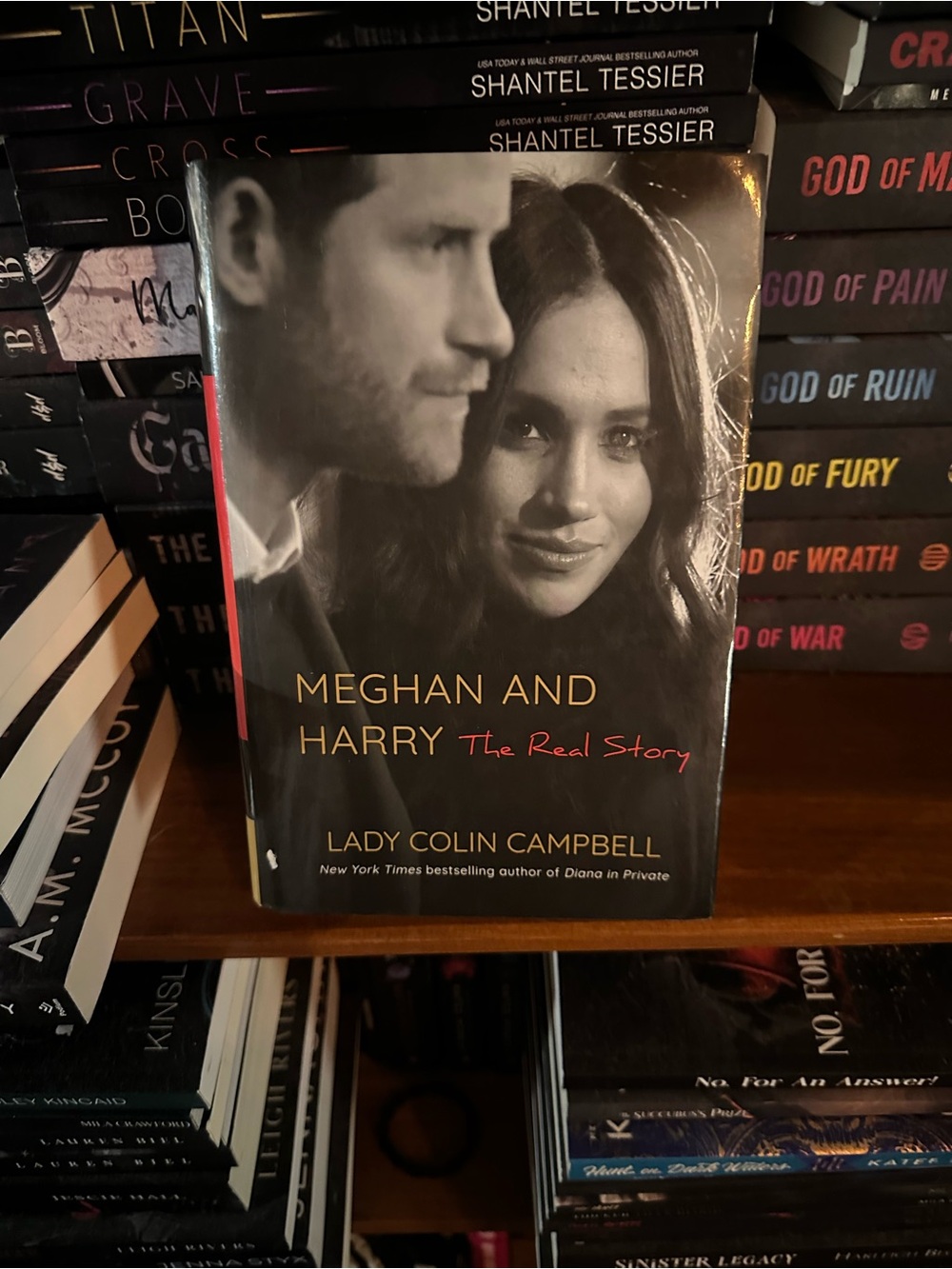Meghan and Harry: The Real Story by Lady Colin Campbell - Black & Gold Hardcover